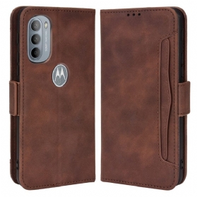 Flip Case Für Moto G41 / G31 Multi-card Premier Class