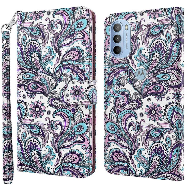 Flip Case Für Moto G41 / G31 Paisley