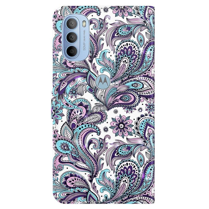 Flip Case Für Moto G41 / G31 Paisley