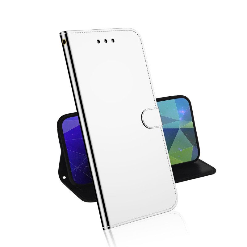 Flip Case Für Moto G41 / G31 Spiegelabdeckung Aus Kunstleder