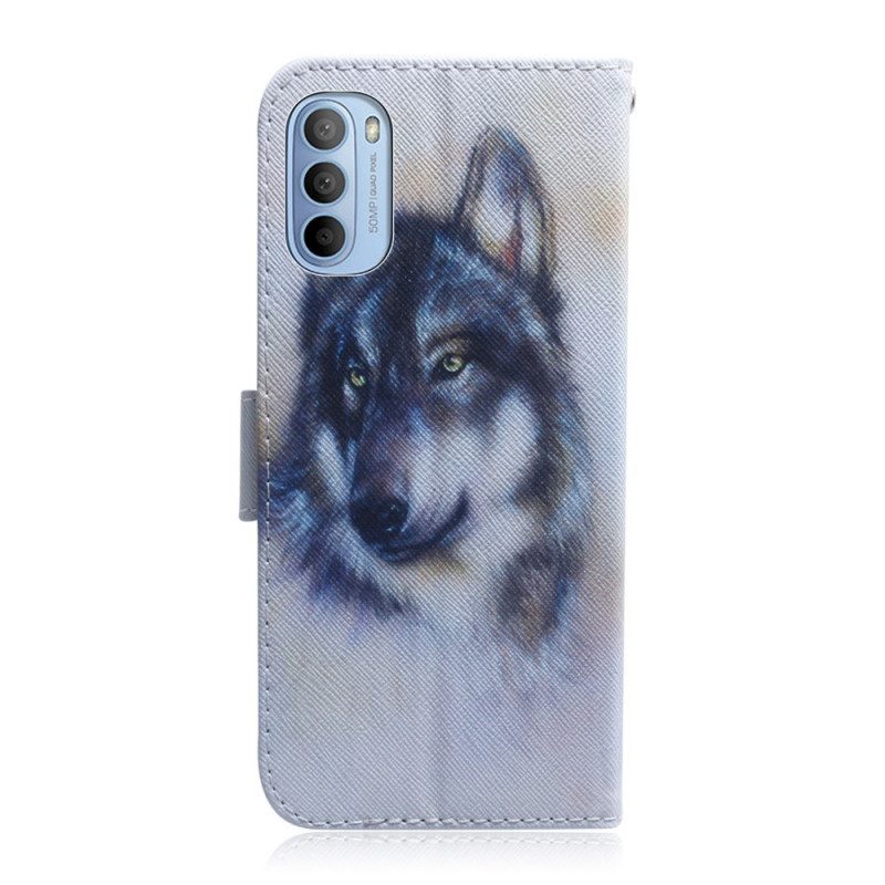 Lederhüllen Für Moto G41 / G31 Hunde-look