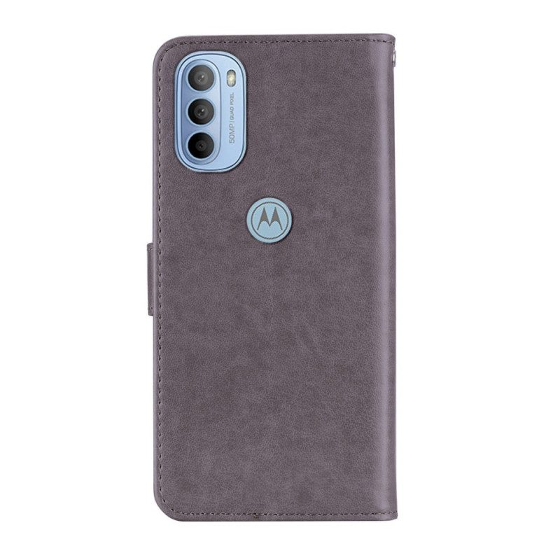 Lederhüllen Für Moto G41 / G31 Mandala-eule