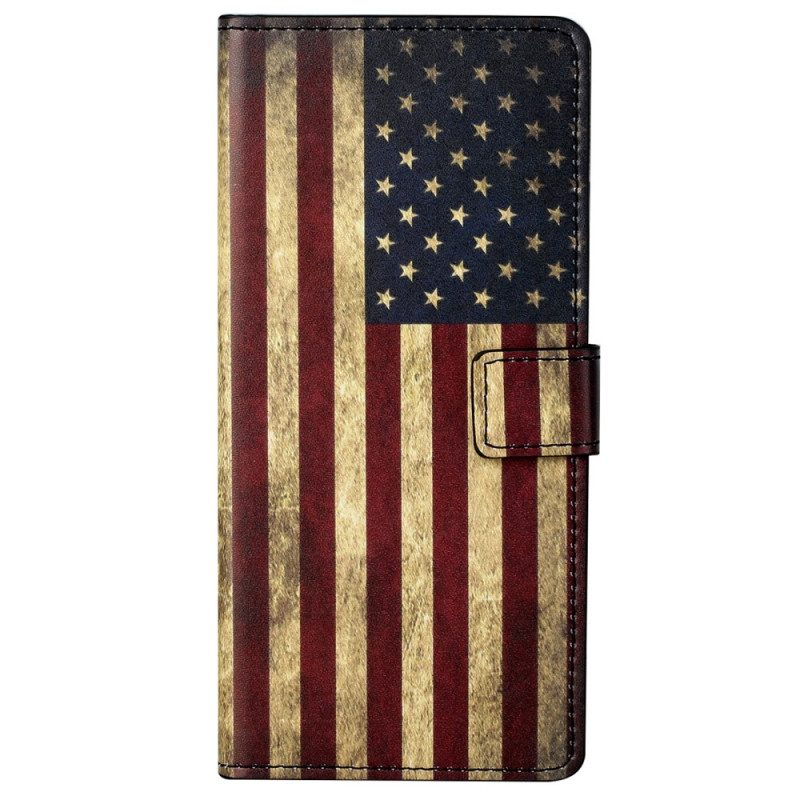 Lederhüllen Für Moto G41 / G31 Us Flagge