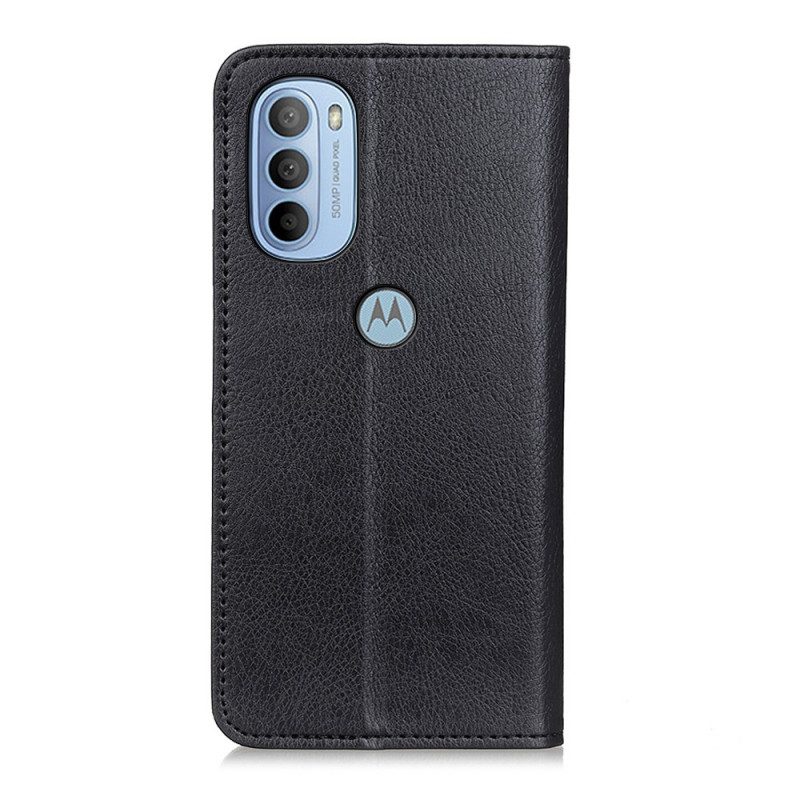 Schutzhülle Für Moto G41 / G31 Flip Case Mattes Spaltleder