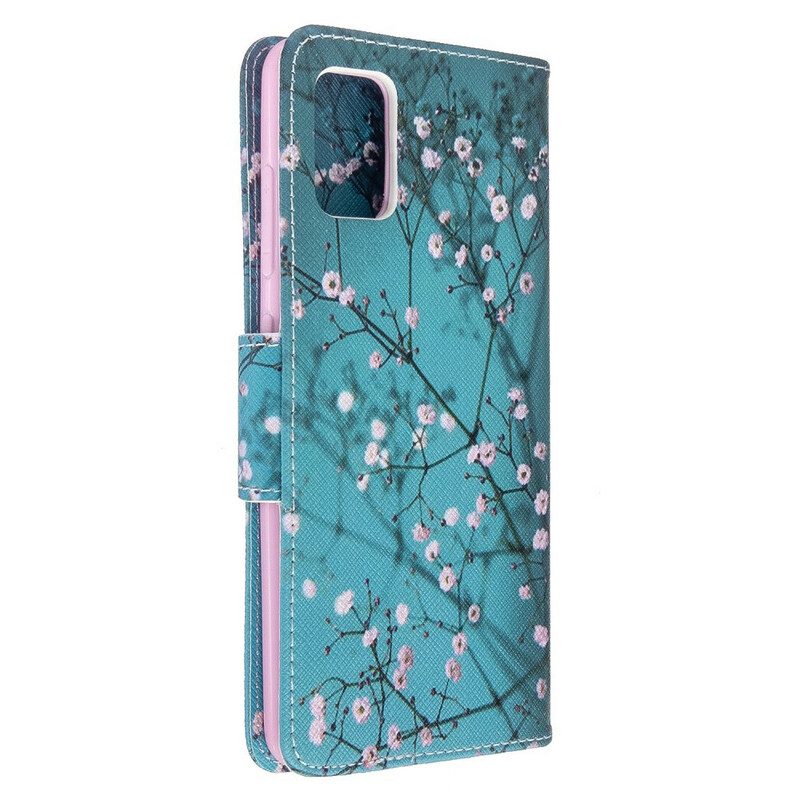 Flip Case Für Samsung Galaxy A51 Blühender Baum