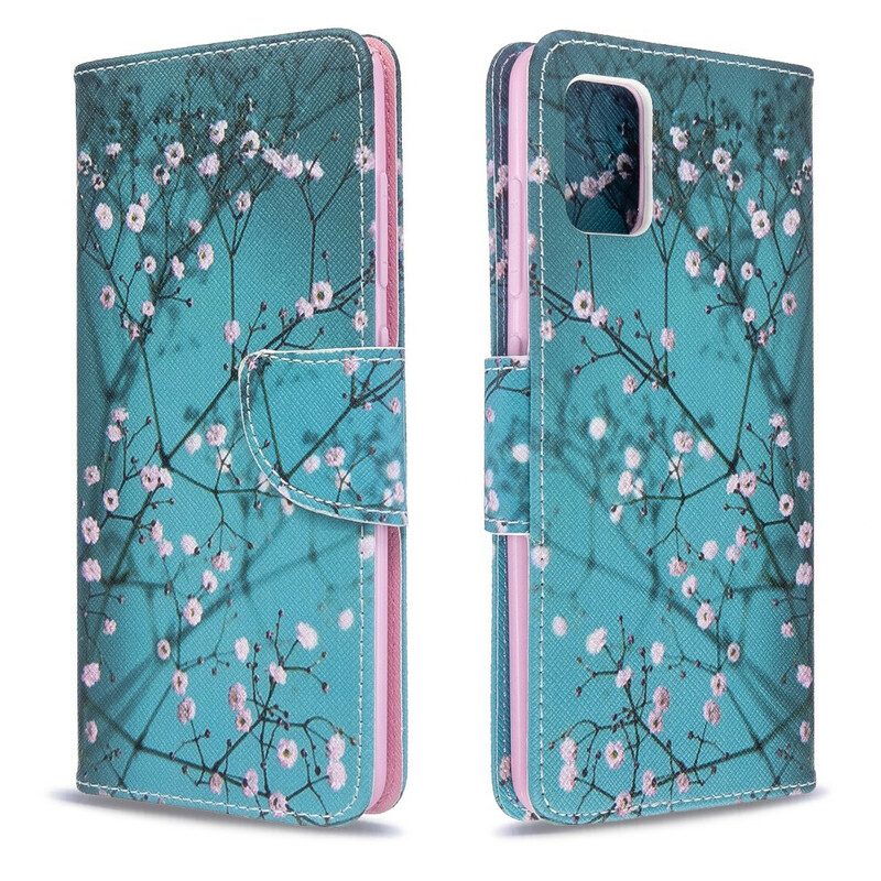 Flip Case Für Samsung Galaxy A51 Blühender Baum