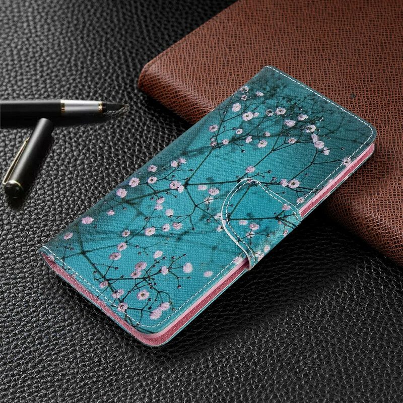 Flip Case Für Samsung Galaxy A51 Blühender Baum