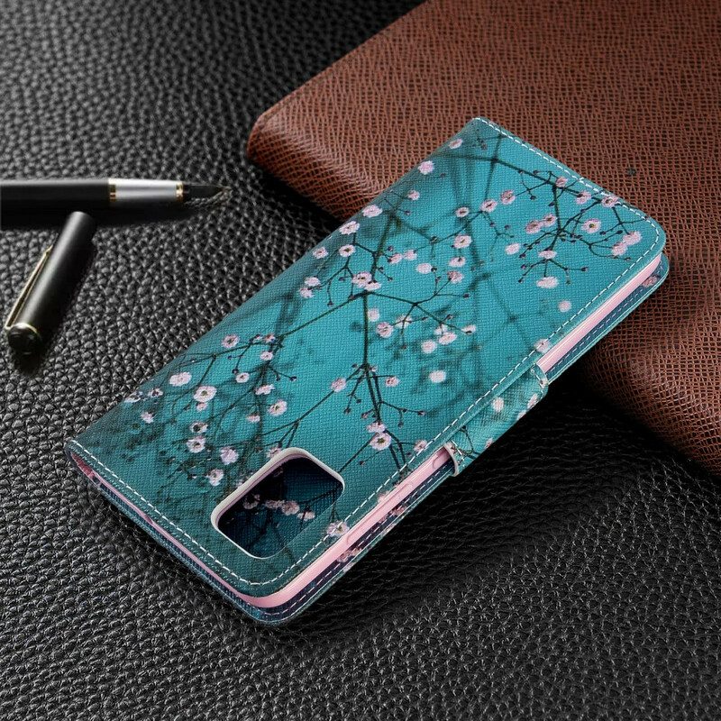 Flip Case Für Samsung Galaxy A51 Blühender Baum