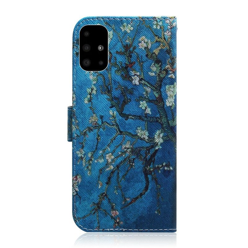 Flip Case Für Samsung Galaxy A51 Blühender Baumzweig