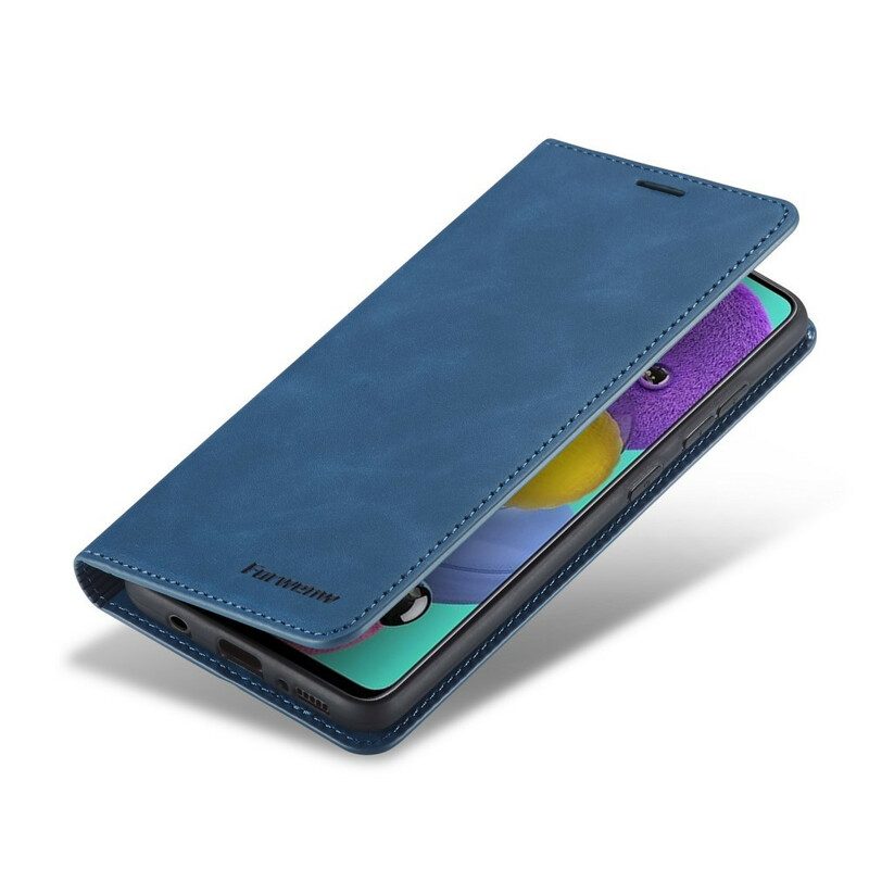 Flip Case Für Samsung Galaxy A51 Forwenw Ledereffekt