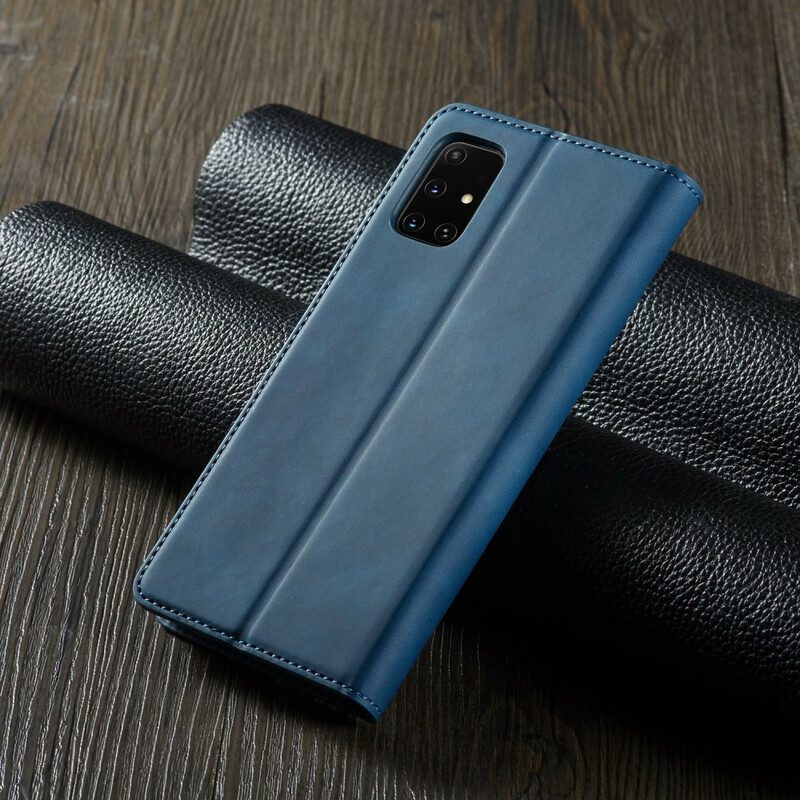 Flip Case Für Samsung Galaxy A51 Forwenw Ledereffekt