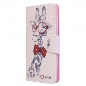 Flip Case Für Samsung Galaxy A51 Kluge Giraffe