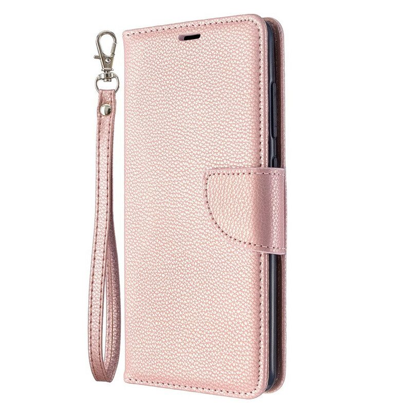 Flip Case Für Samsung Galaxy A51 Flip Case Lychee Rabat Oblique