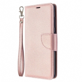 Flip Case Für Samsung Galaxy A51 Flip Case Lychee Rabat Oblique