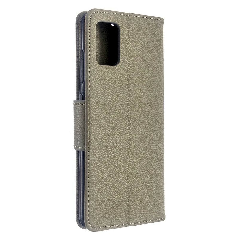 Flip Case Für Samsung Galaxy A51 Flip Case Lychee Rabat Oblique