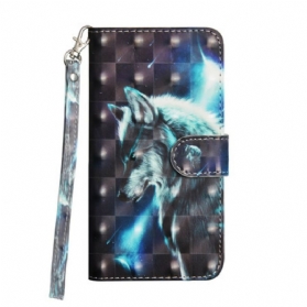 Flip Case Für Samsung Galaxy A51 Majestätischer Wolf