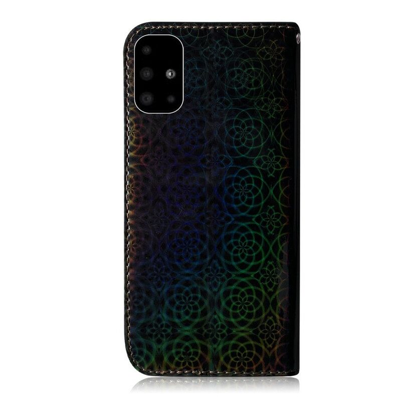 Flip Case Für Samsung Galaxy A51 Pure Farbe