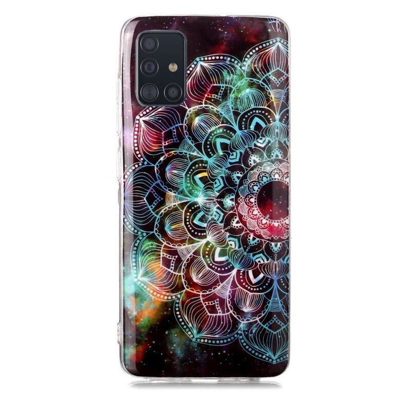 Hülle Für Samsung Galaxy A51 Fluoreszierende Blumenserie