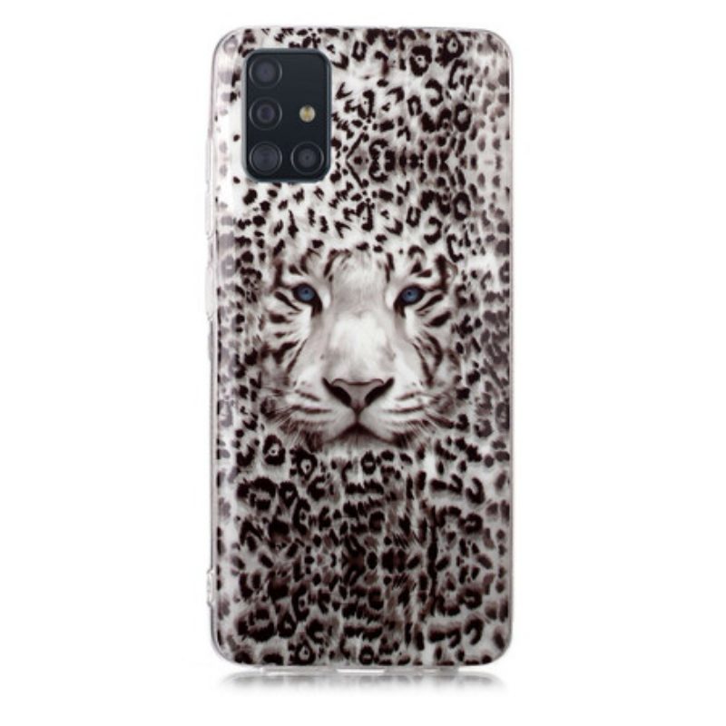 Hülle Für Samsung Galaxy A51 Leopard Fluoreszierend