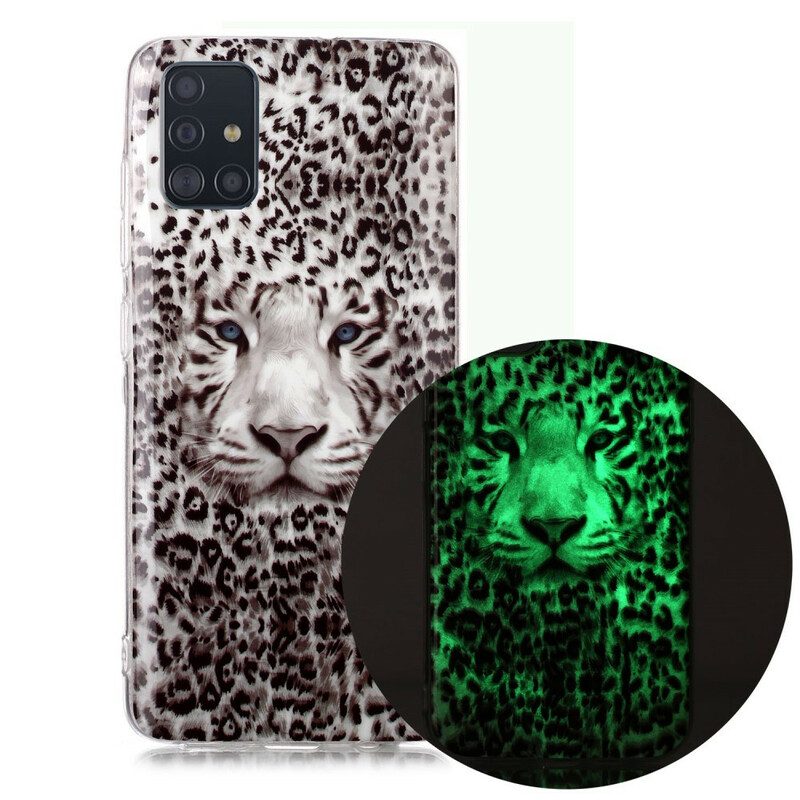 Hülle Für Samsung Galaxy A51 Leopard Fluoreszierend