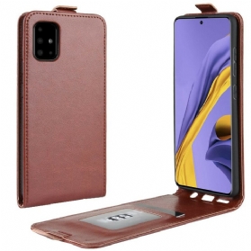 Lederhüllen Für Samsung Galaxy A51 Flip Case Faltender Ledereffekt