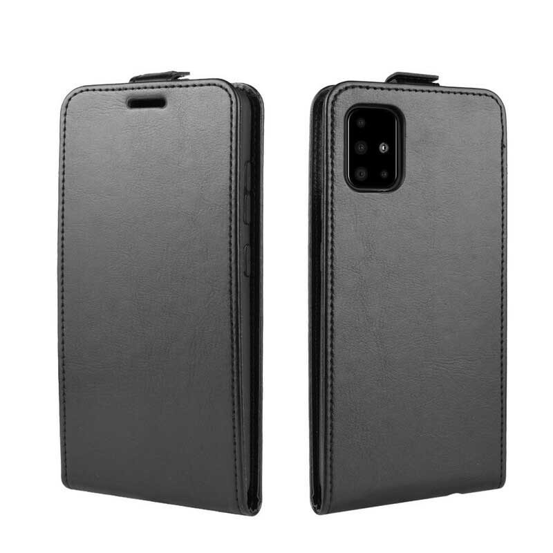 Lederhüllen Für Samsung Galaxy A51 Flip Case Faltender Ledereffekt