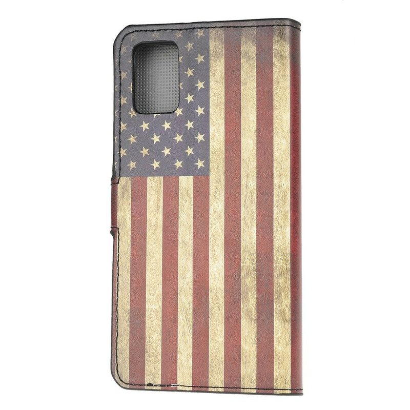 Lederhüllen Für Samsung Galaxy A51 Us Flagge