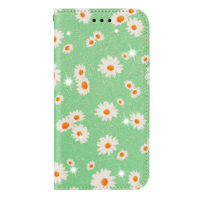 Schutzhülle Für Samsung Galaxy A51 Flip Case Gänseblümchen Aus Kunstleder