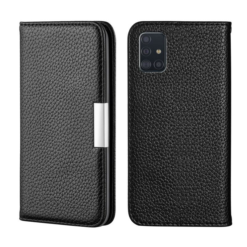 Schutzhülle Für Samsung Galaxy A51 Flip Case Kunstleder Litschi Ultra Chic