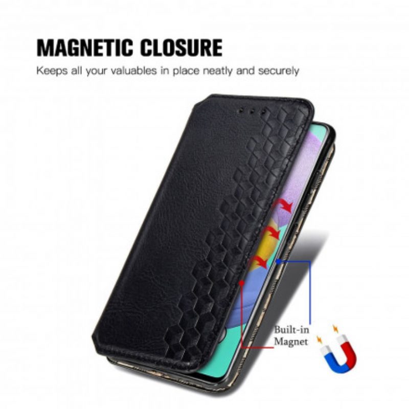 Schutzhülle Für Samsung Galaxy A51 Flip Case Rautenstruktur In Lederoptik