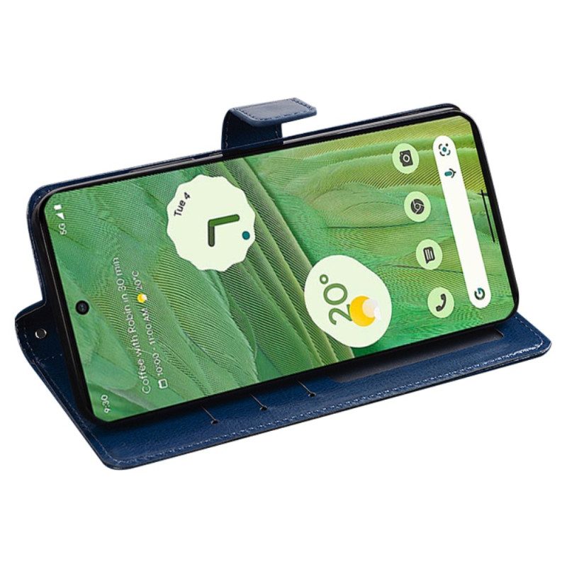 Flip Case Für Google Pixel 7A Kunstleder Idewei