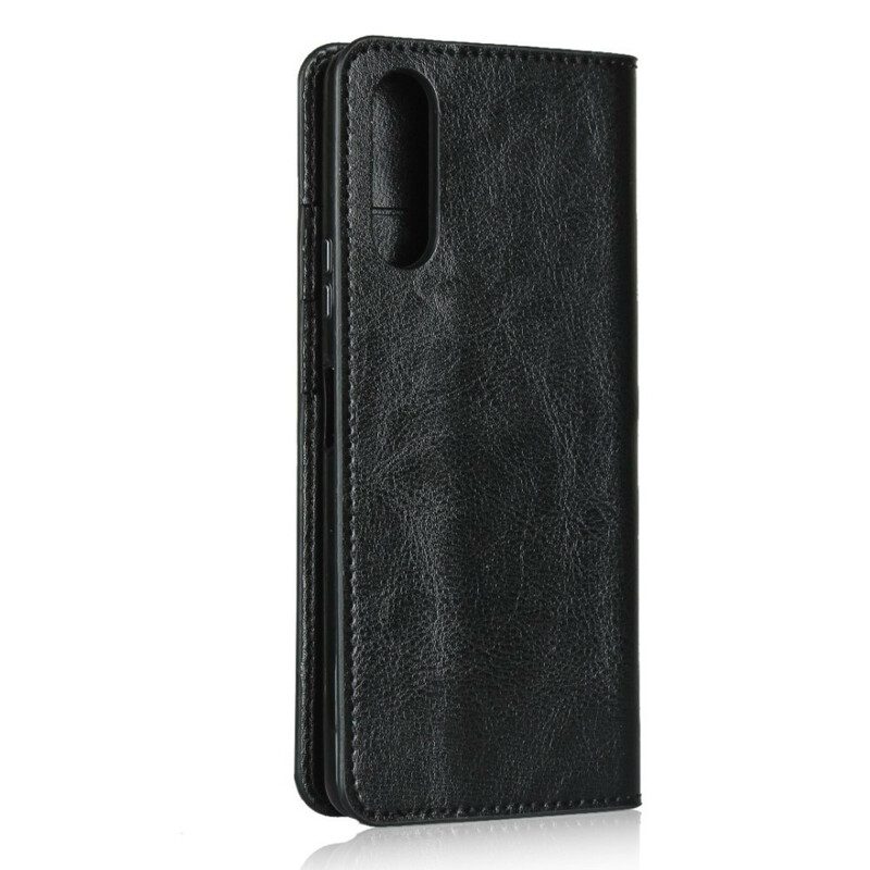 Schutzhülle Für Sony Xperia 10 II Flip Case Echtes Leder