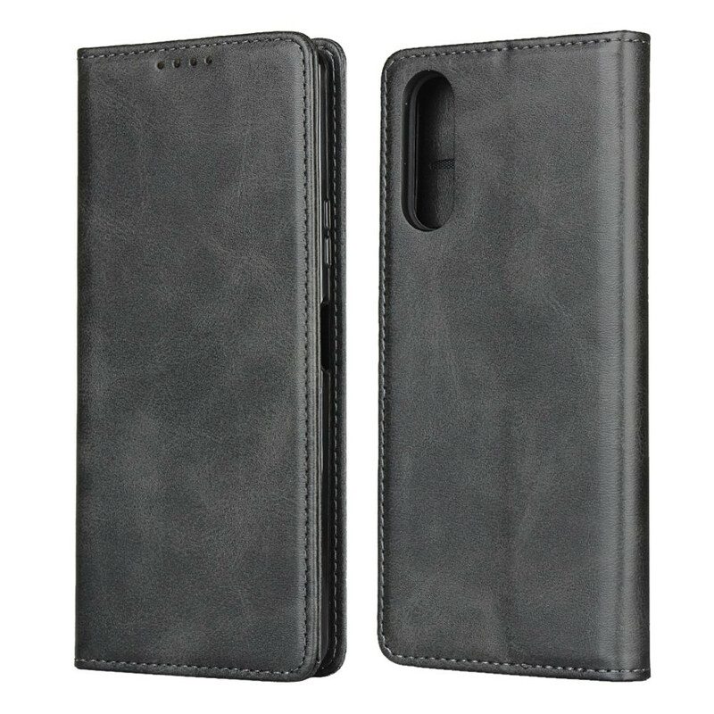 Schutzhülle Für Sony Xperia 10 II Flip Case Elegantes Spaltleder