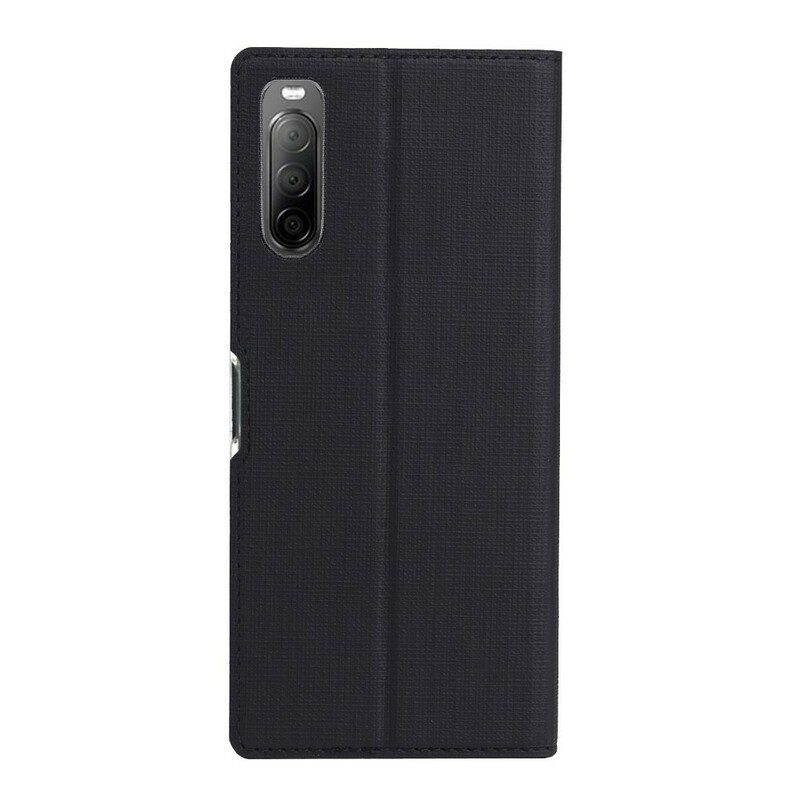 Schutzhülle Für Sony Xperia 10 II Flip Case Strukturiertes Vili Dmx