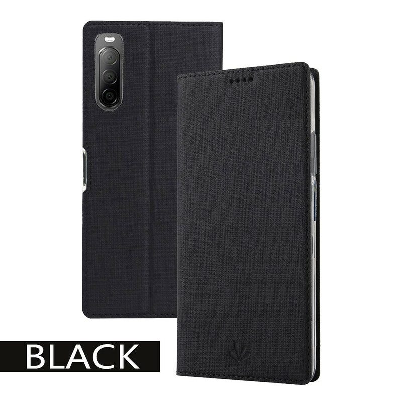 Schutzhülle Für Sony Xperia 10 II Flip Case Strukturiertes Vili Dmx