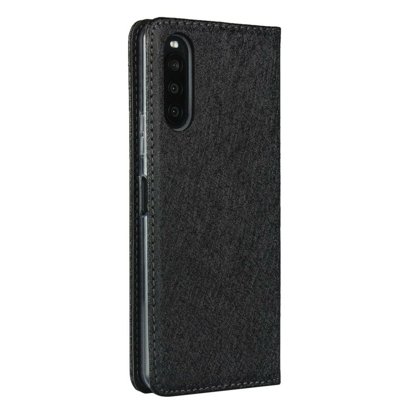 Schutzhülle Für Sony Xperia 10 II Flip Case Weicher Lederstil Mit Riemen